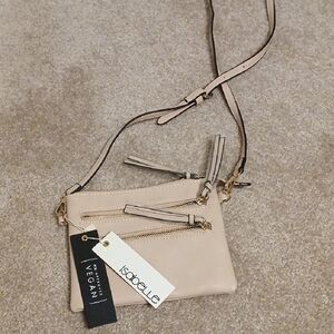 NWT Light Pink Vegan Crossbody Bag